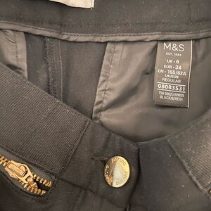 Black Ankle Cropped Pants